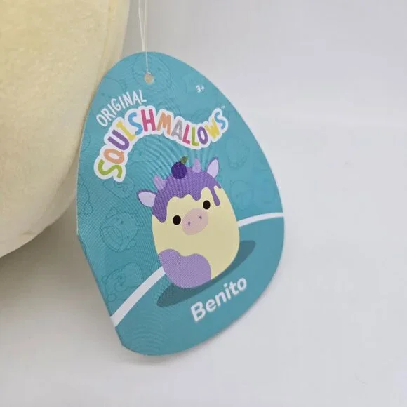 Squishmallows 8" Benito the Blueberry Dessert Cow Stuffed Plush Farm 2023 - Picture 3 of 9